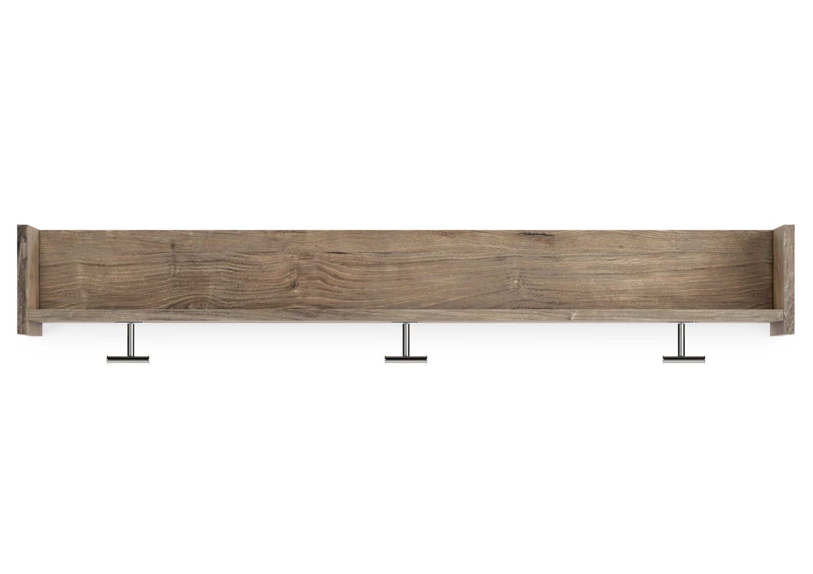 Oliah - Wall Mounted Coat Rack w/Shelf - Natural - Image 3
