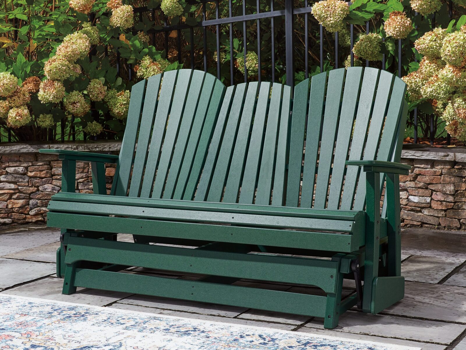Shell Beach - Loveseat Glider - Green - Image 2