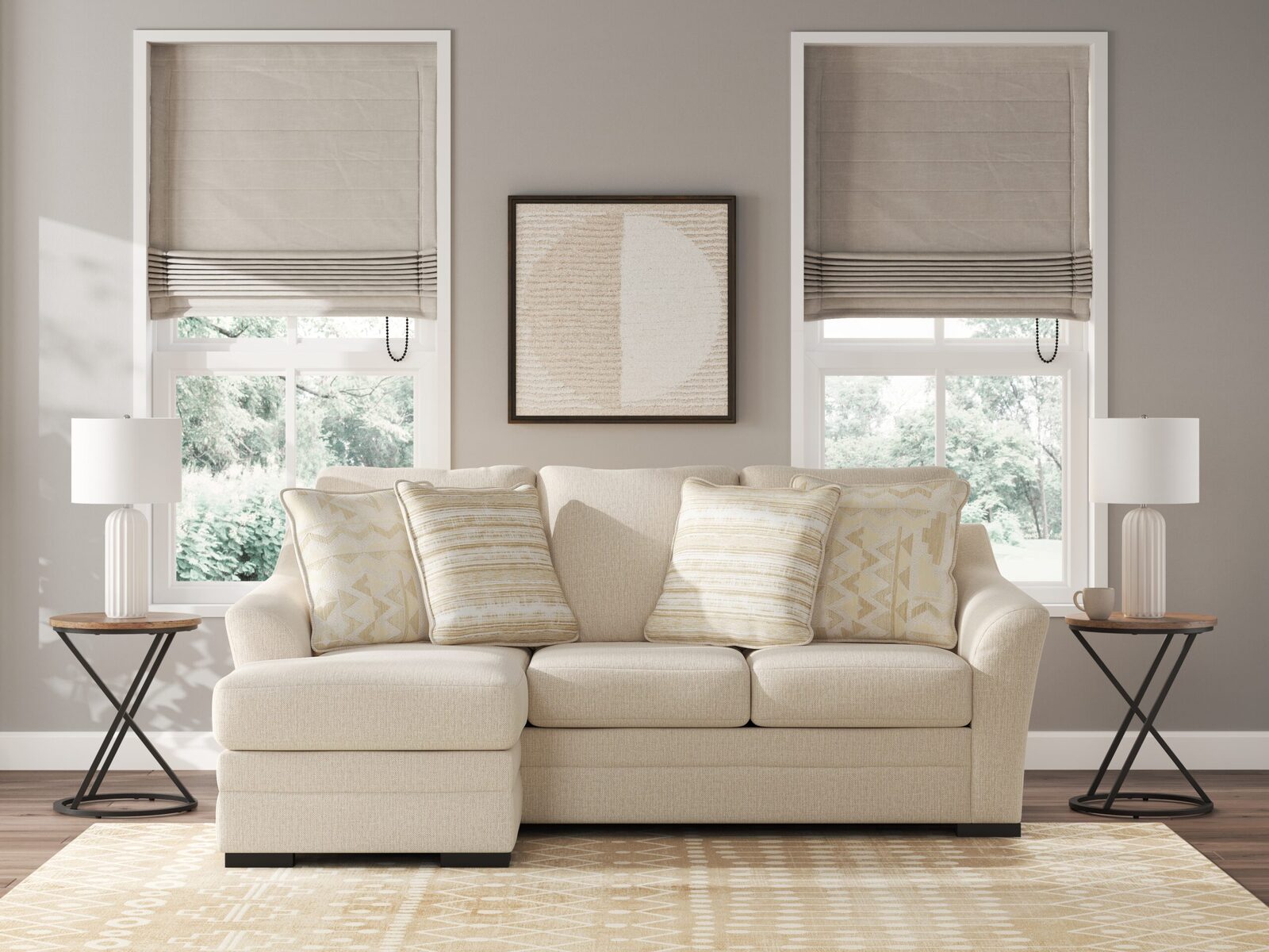 Lango - Queen Sofa Chaise Sleeper - Jute - Image 9
