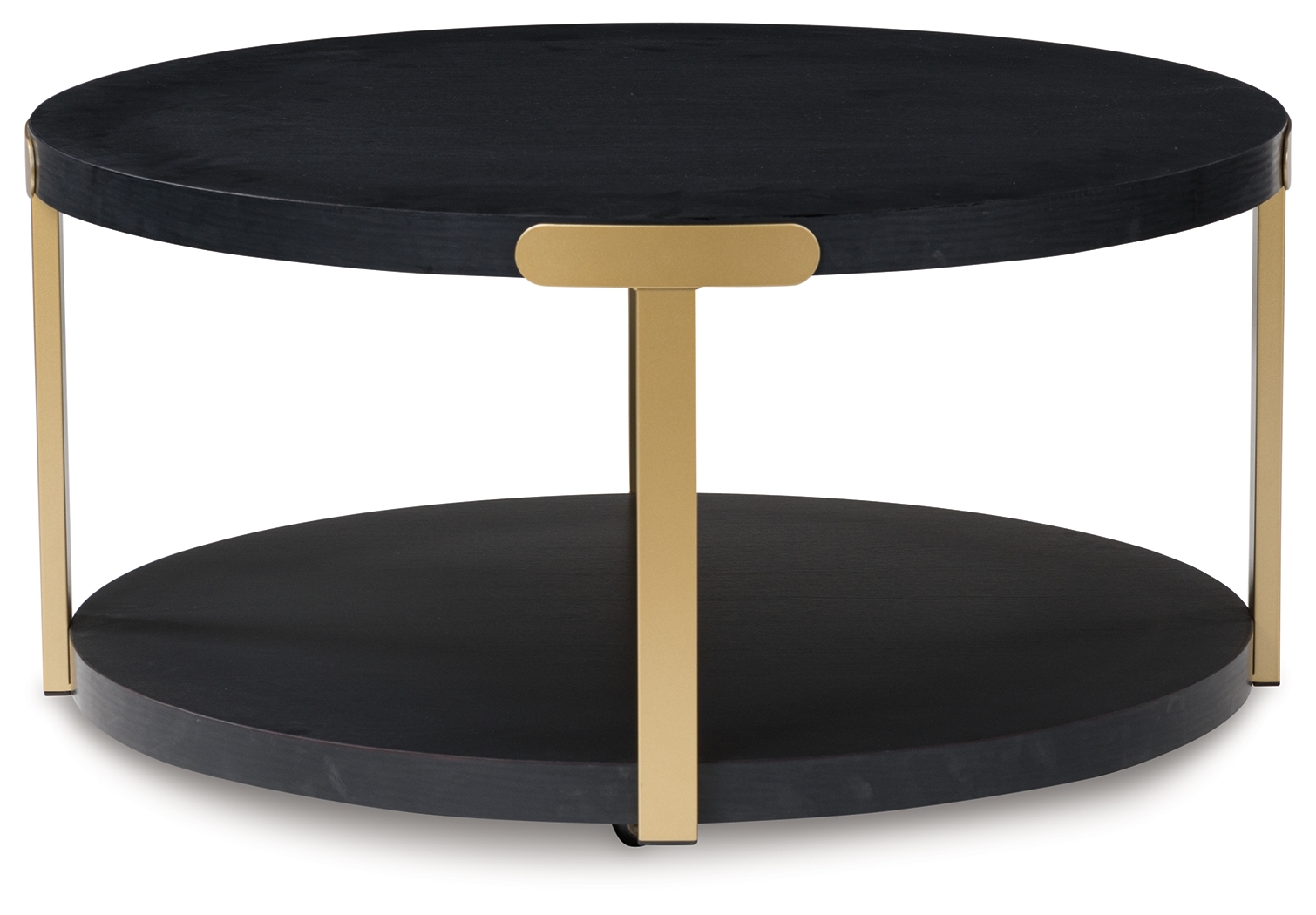 Shylore - Occasional Table Set (Set of 3) - Black / Brass Finish - Image 6