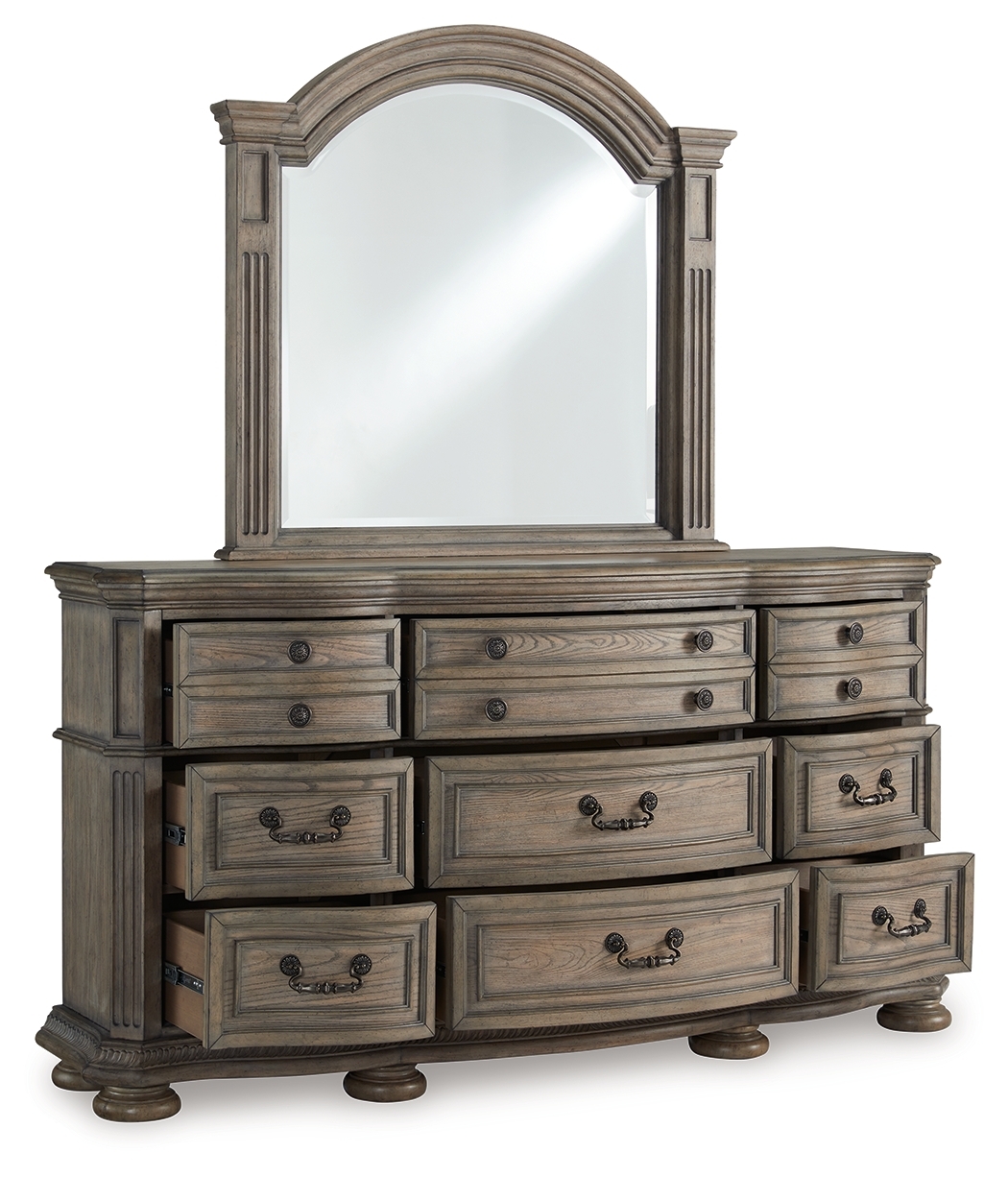 Ardenfield - Dresser And Mirror - Light Brown - Image 3