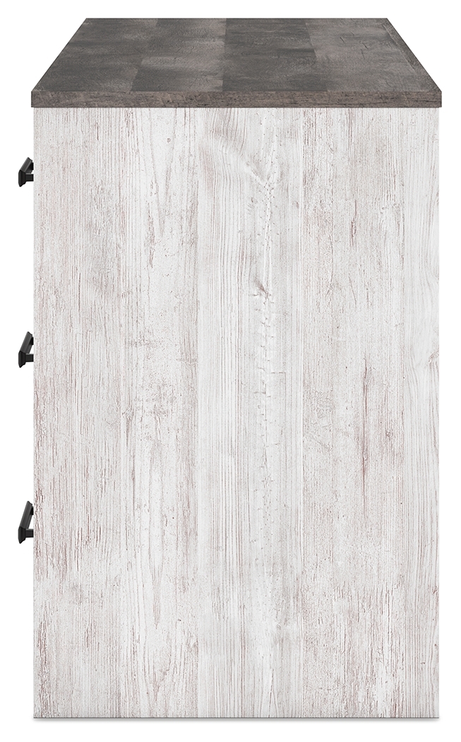 Shawburn - Home Office Desk - White / Dark Charcoal Gray - Image 10