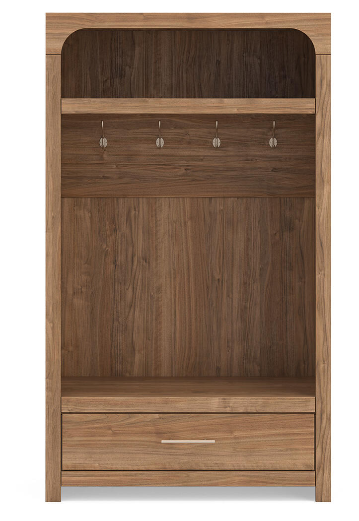 Dovander - Hall Tree With Storage Bench - Brown - Image 5