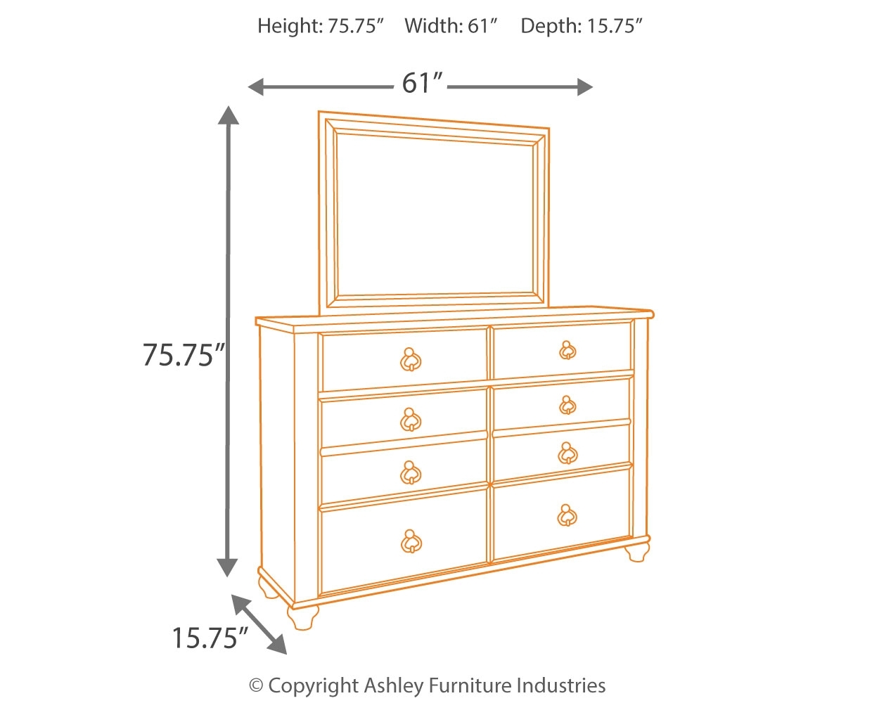 Willowton - Dresser - Image 10