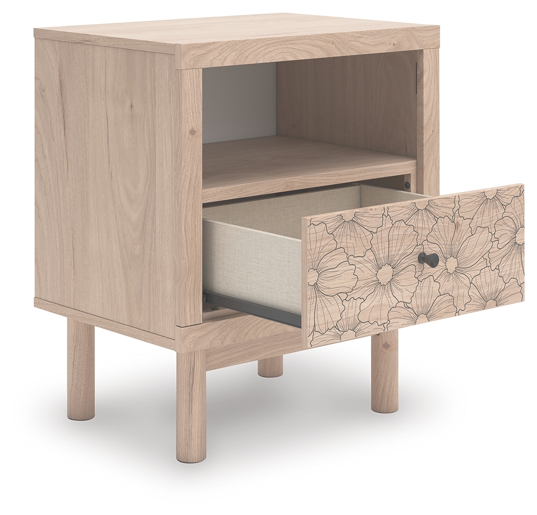 Arloster - One Drawer Night Stand - Tan - Image 4