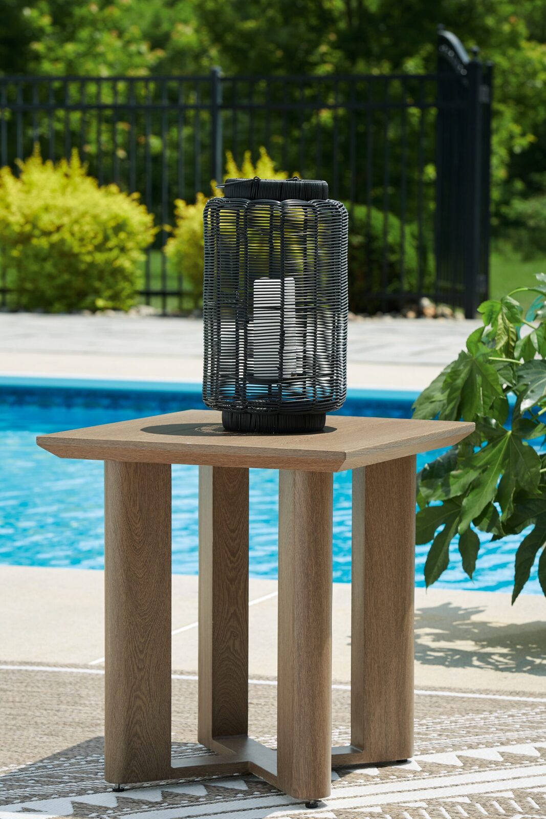 Serene Bay - Square End Table - Dark Brown - Image 2