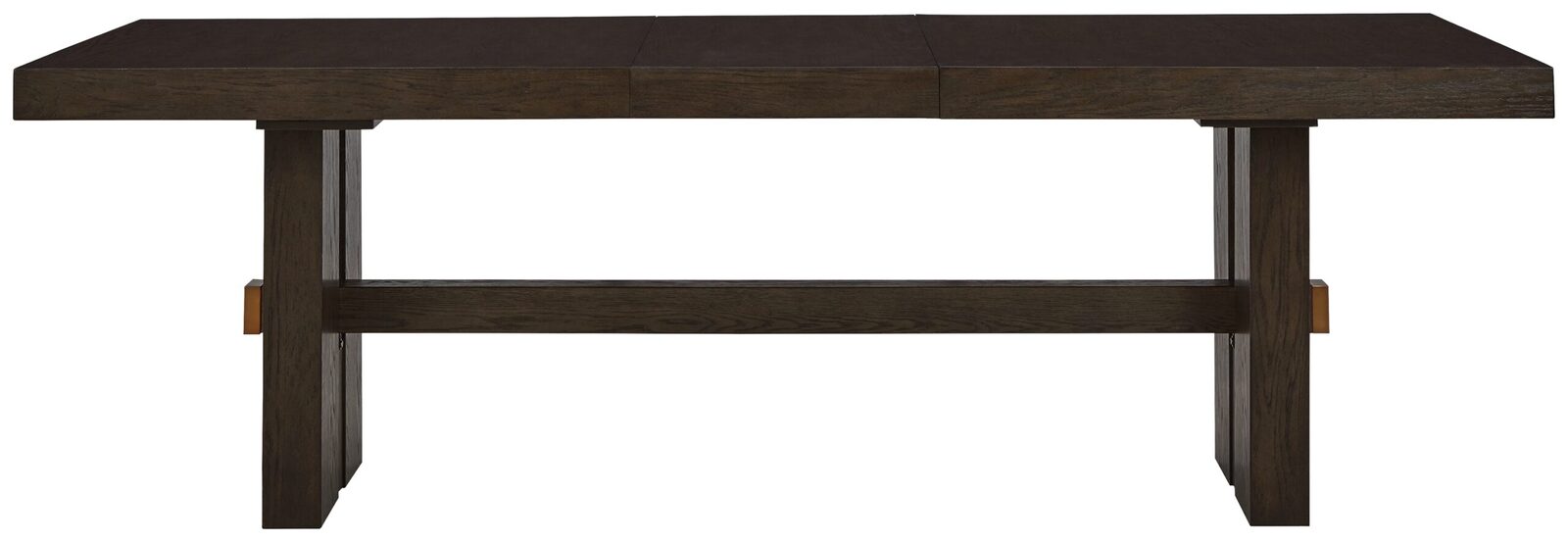 Burkhaus - Rectangular Dining Room Extension Table - Dark Brown - Image 4