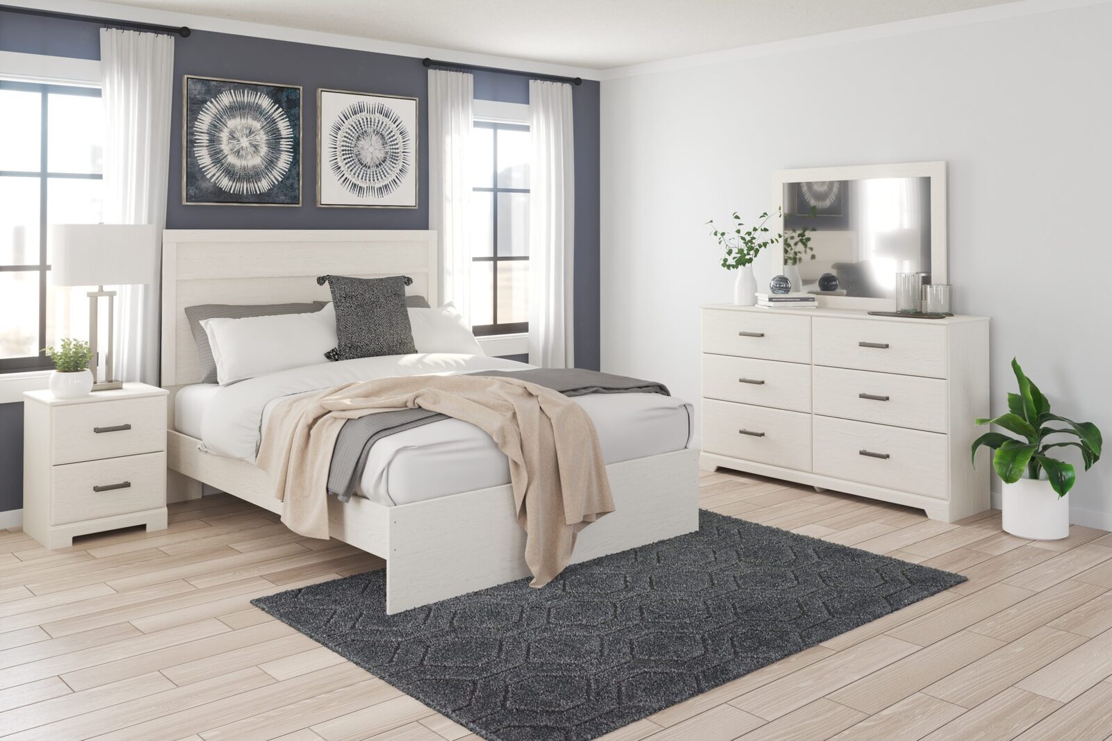 Stelsie - Dresser, Mirror - White - Image 2