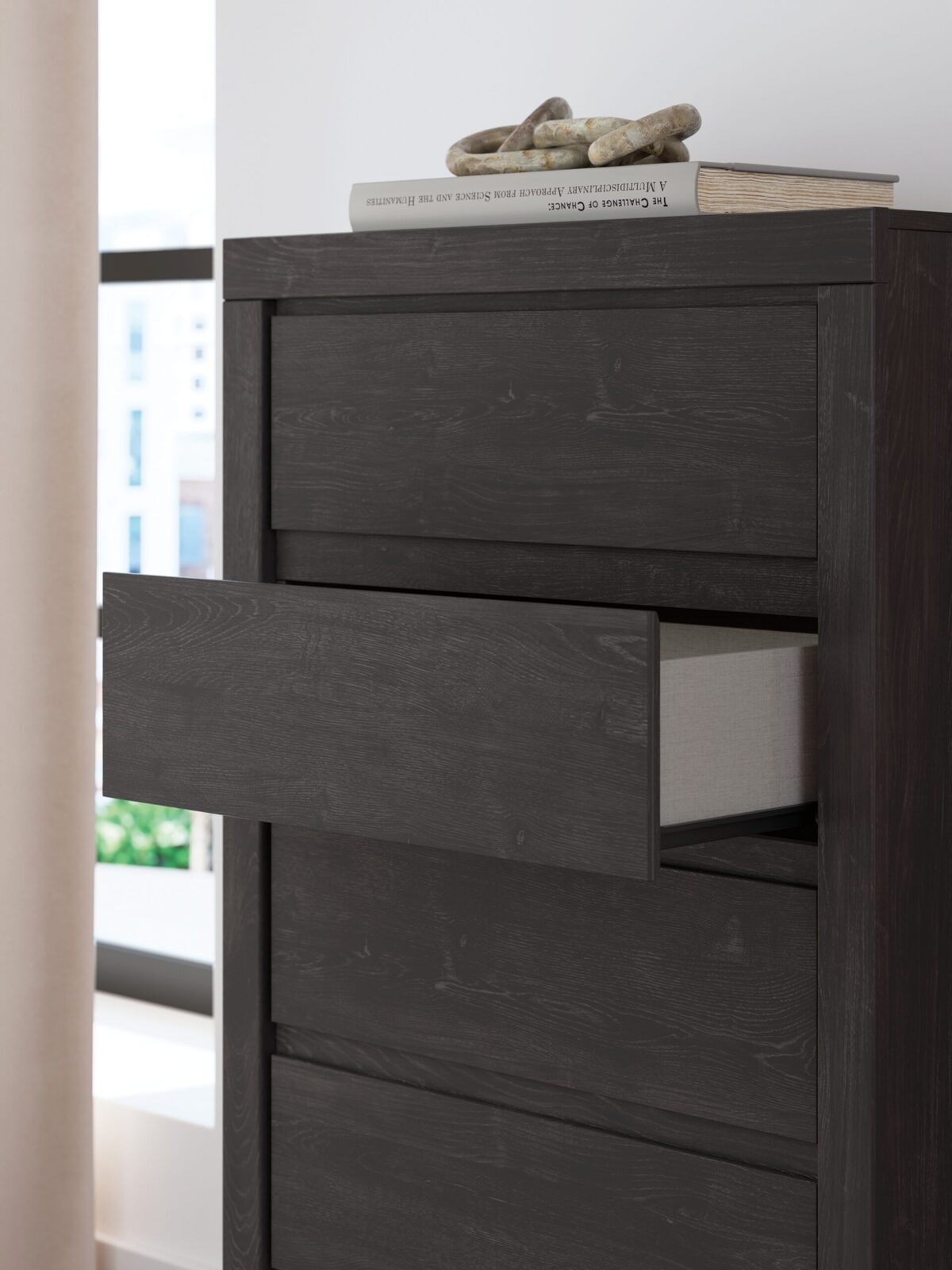 Fraluna - Five Drawer Chest - Charcoal - Image 10