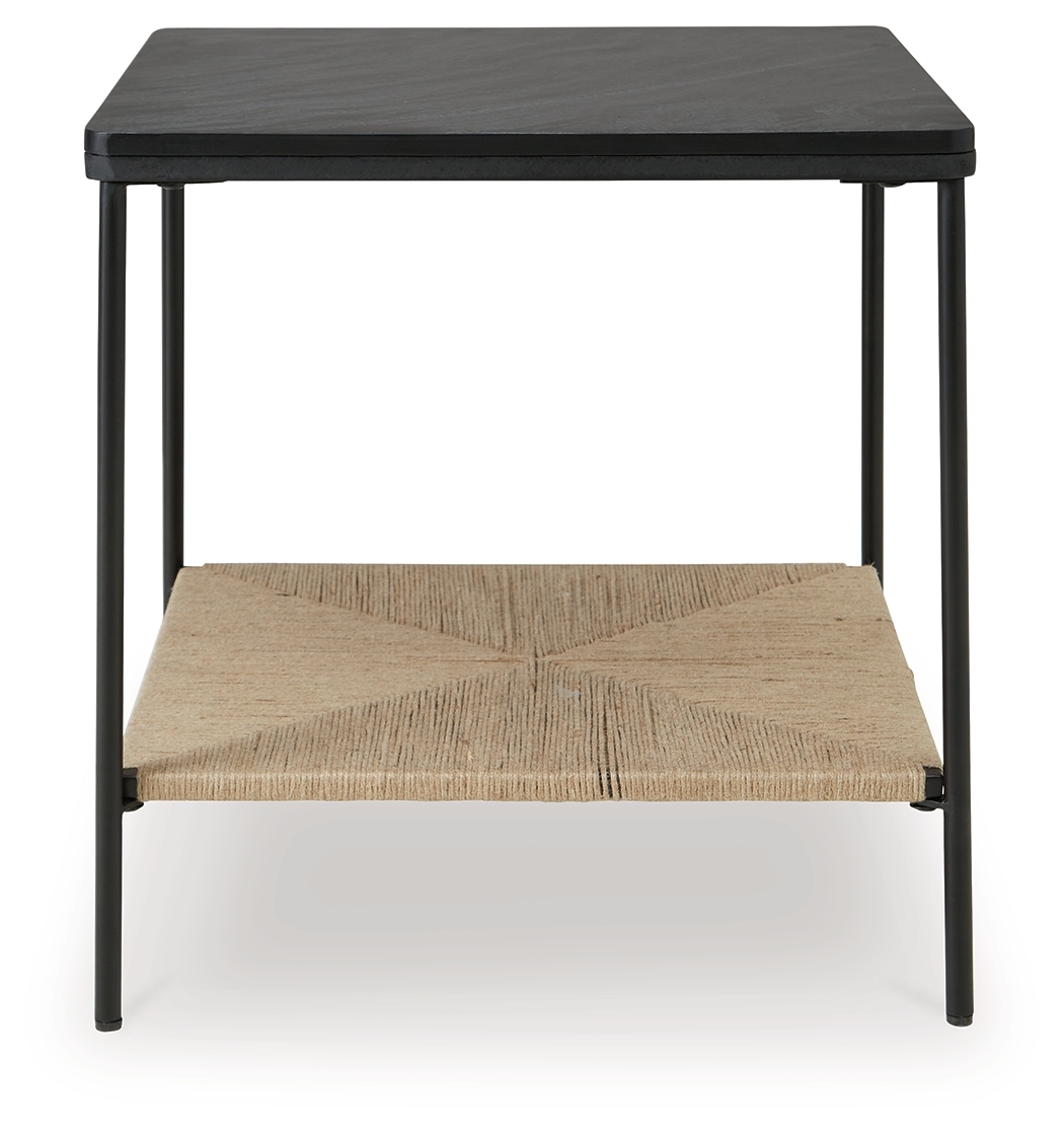 Minrich - Accent Table - Black / Natural - Image 3