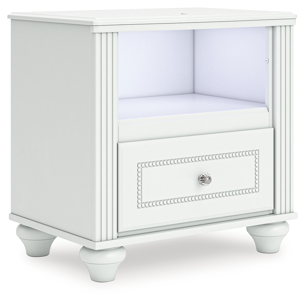 Kozlani - One Drawer Night Stand - White - Image 5