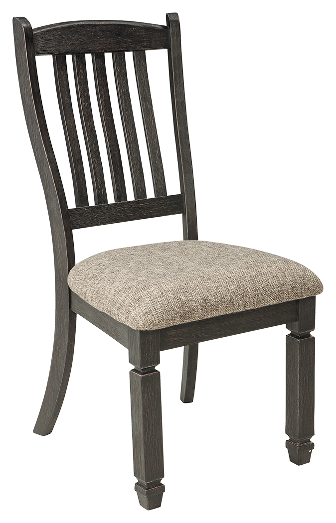 Tyler Creek - Dining UPH Side Chair (Set of 2) - Slatback - Black / Grayish Brown - Image 3