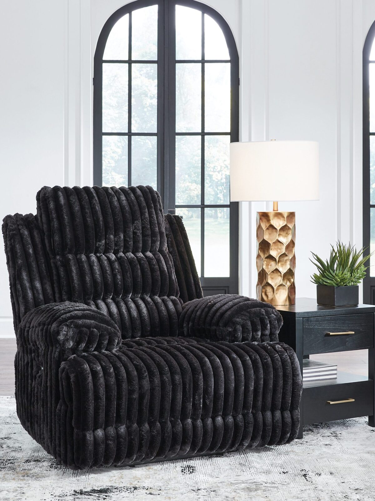 Rhine Falls - Zero Wall Power Recliner - Onyx - Image 2