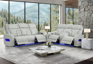 U8611 - Living Room Set - Silver