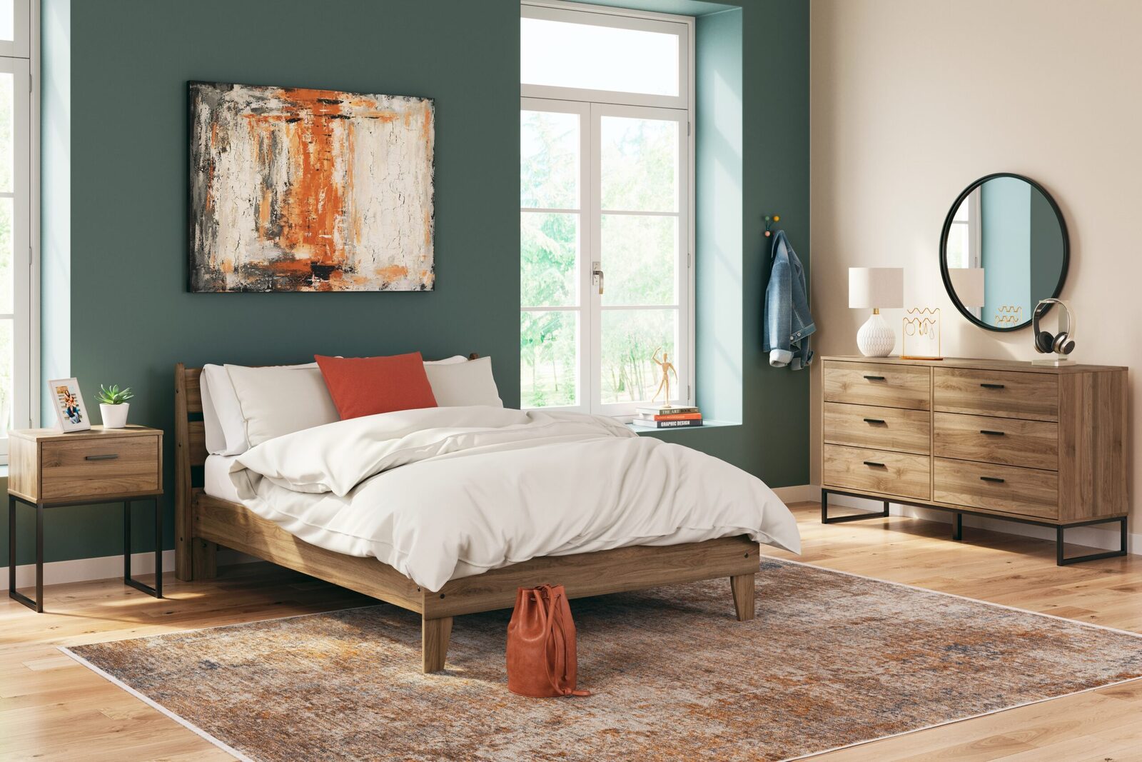 Deanlow - Six Drawer Dresser - Honey - Image 11