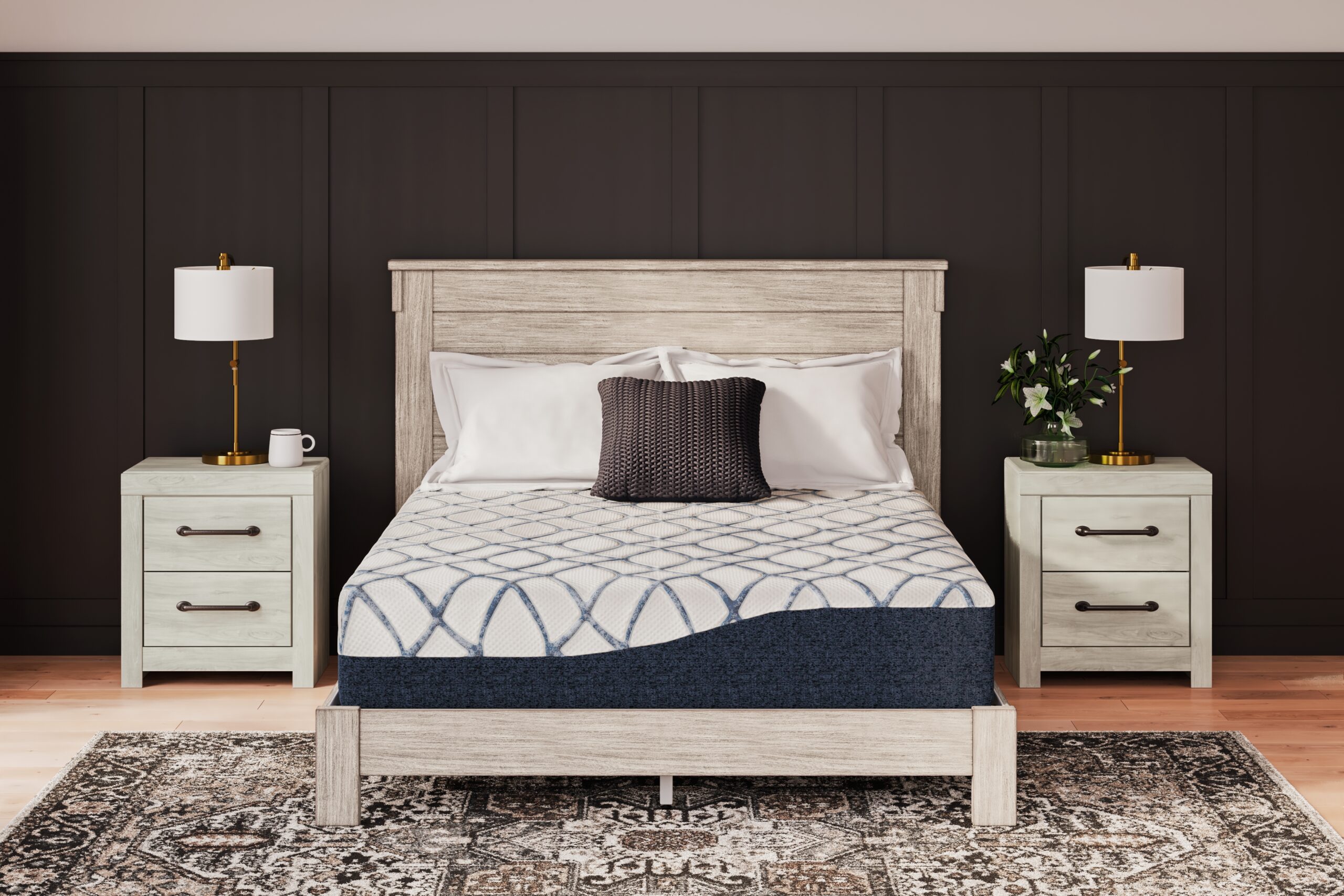 12 Inch Chime Elite 2.0 - California King Mattress - White / Blue - Image 3