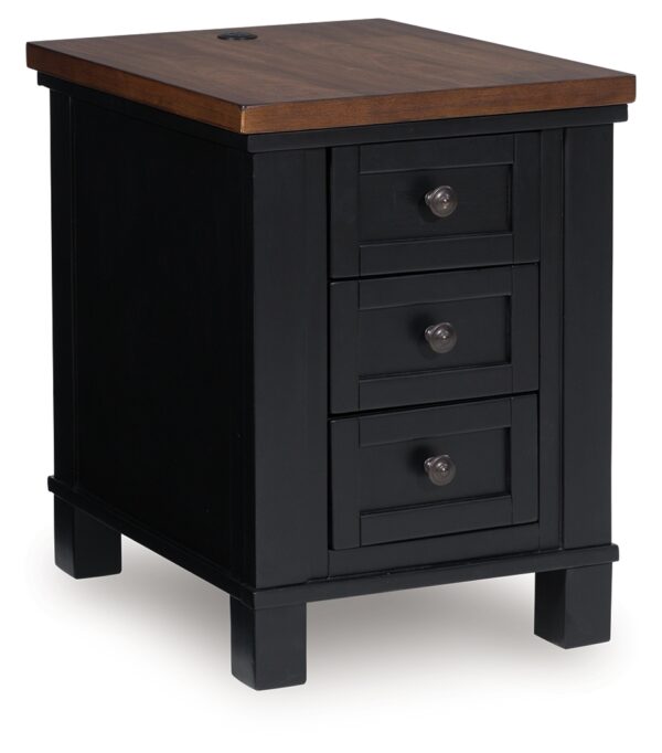 Wildenauer - Chair Side End Table - Brown / Black
