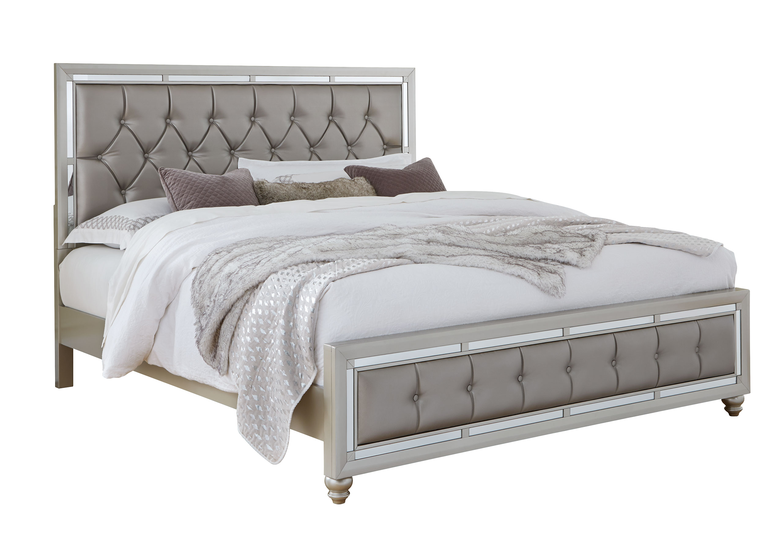 Riley - Bed - Silver - Image 3