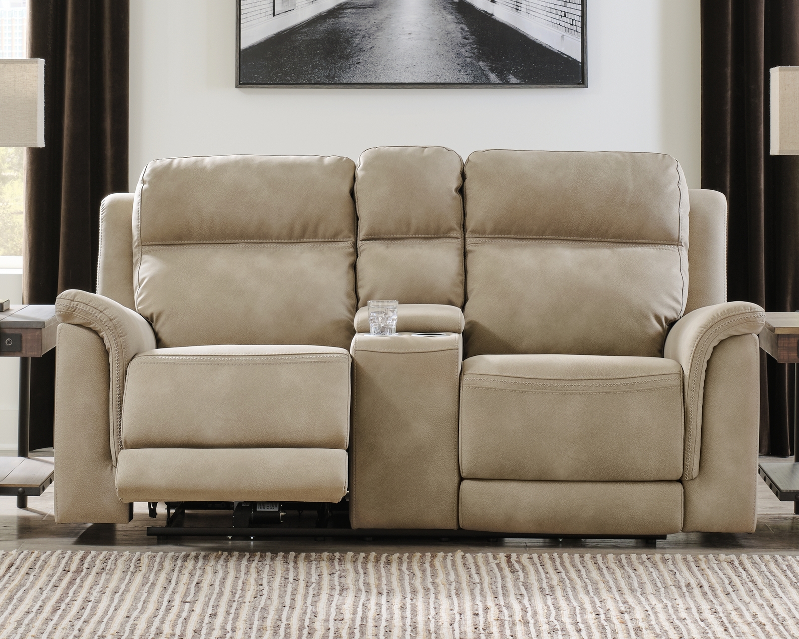 Next-Gen Durapella - Reclining Power Loveseat With Console - Image 3