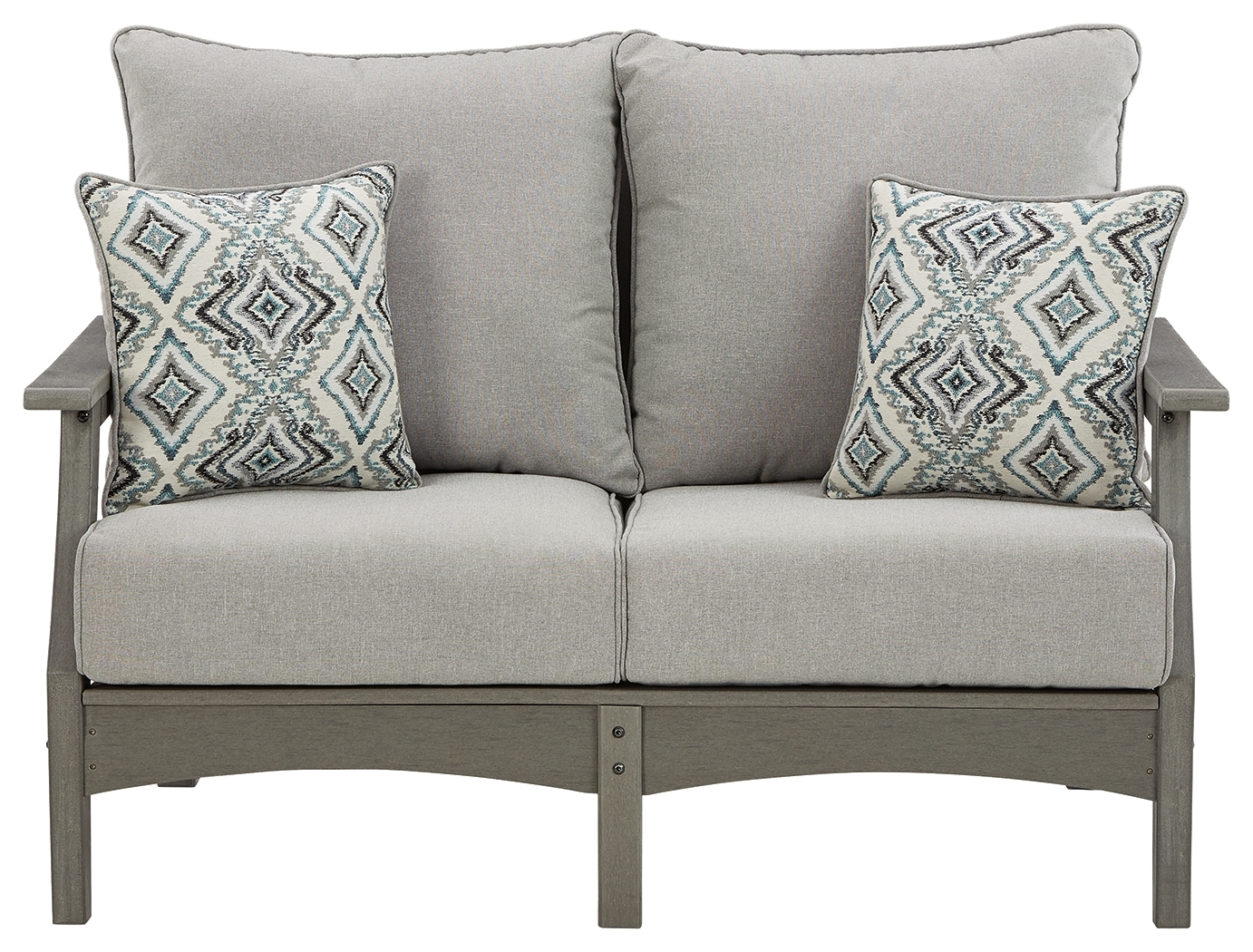 Visola - Loveseat w/Cushion - Gray - Image 3