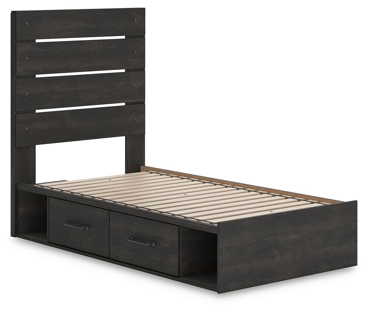Hollivern - Panel Bed With Storage - Image 4