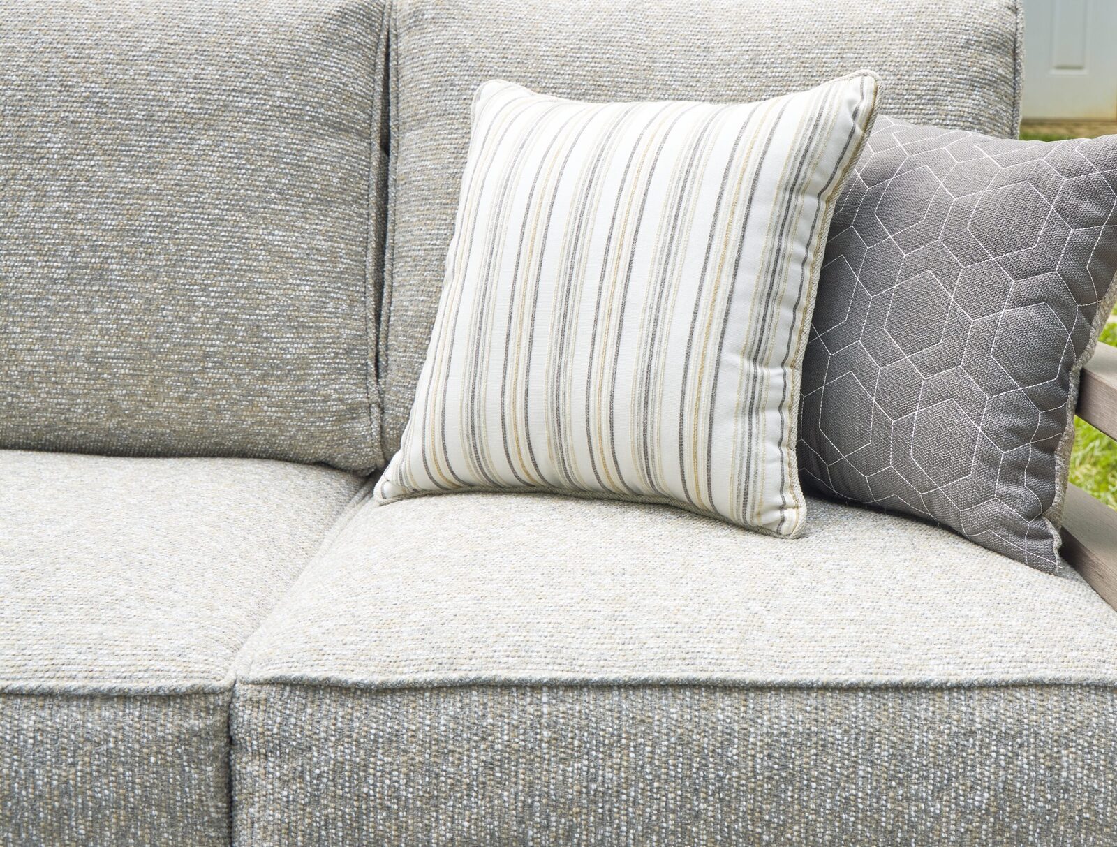 Hillside Barn - Sofa With Cushion - Gray / Brown - Image 6