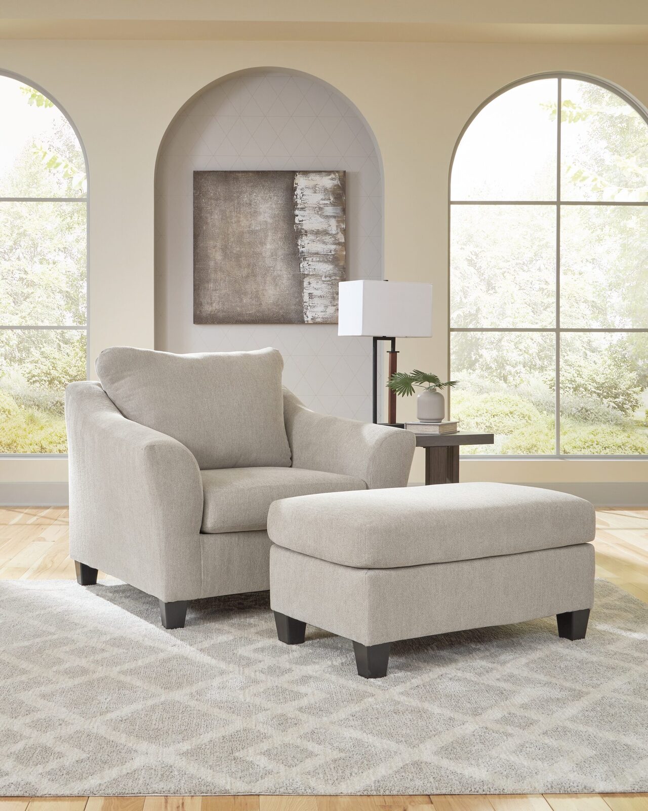 Willarae - 2 Pc. - Chair And A Half, Ottoman - Taupe
