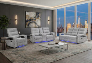 U6611 - Living Room Set - Dark Gray
