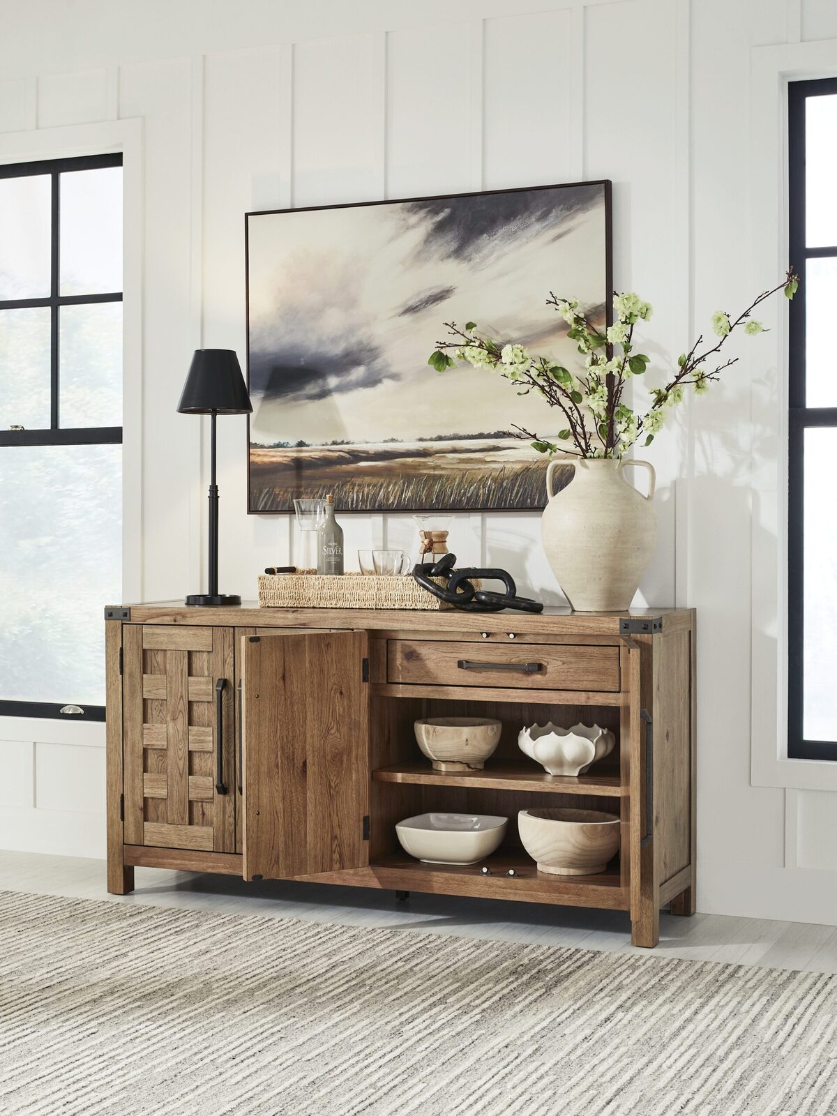 Ridgester - Dining Room Server - Light Brown - Image 5