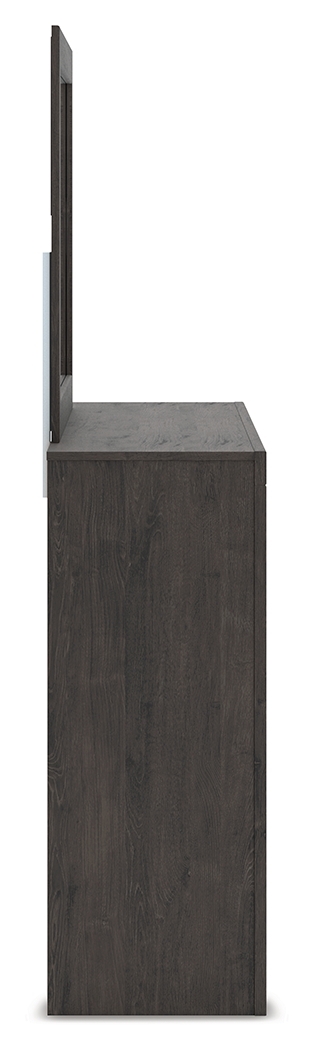 Fraluna - Dresser And Mirror - Charcoal - Image 7
