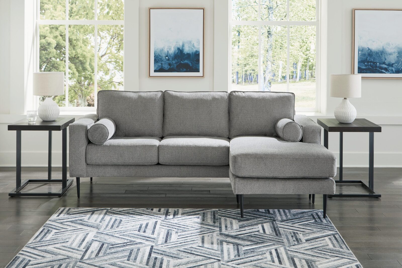 Hazela - Sofa Chaise - Charcoal - Image 2