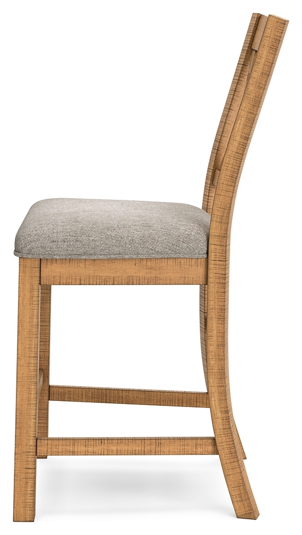 Havonplane - Upholstered Barstool (Set of 2) - Brown - Image 7
