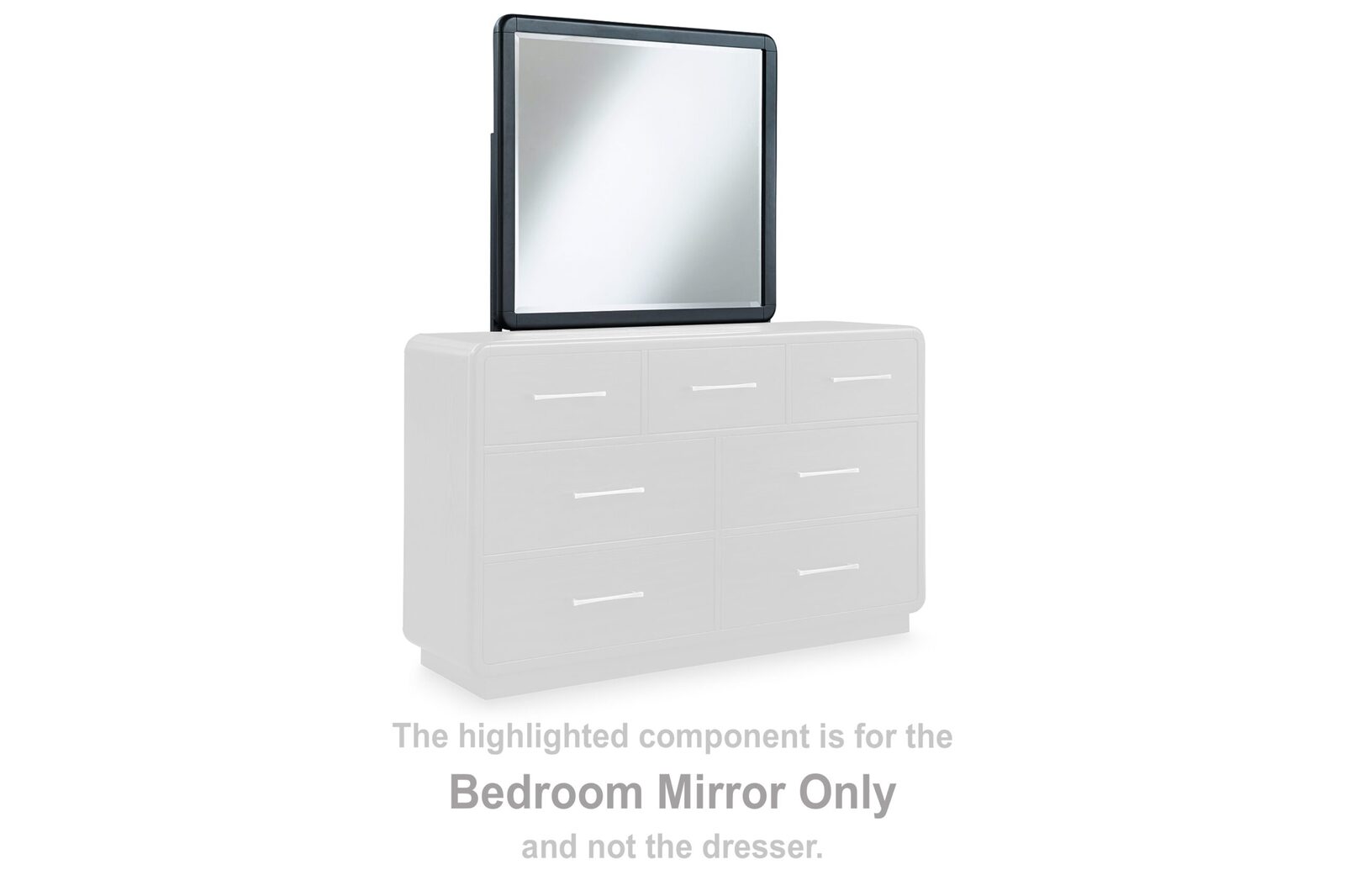 Rowanbeck - Bedroom Mirror - Black - Image 2