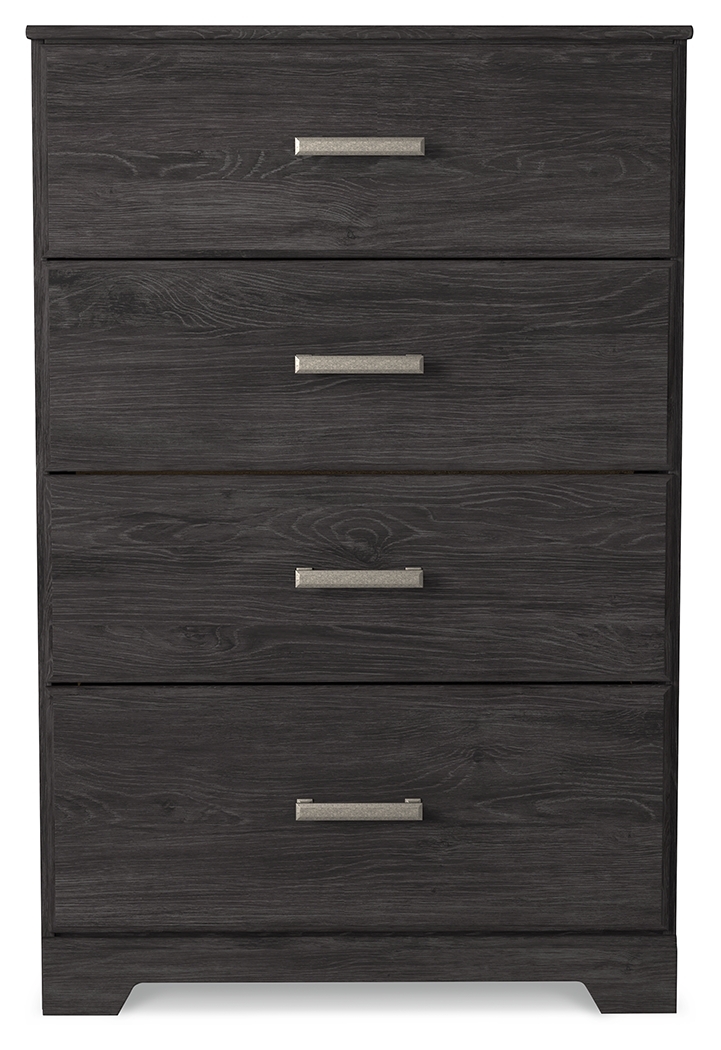 Belachime - Four Drawer Chest - Charcoal - Image 2