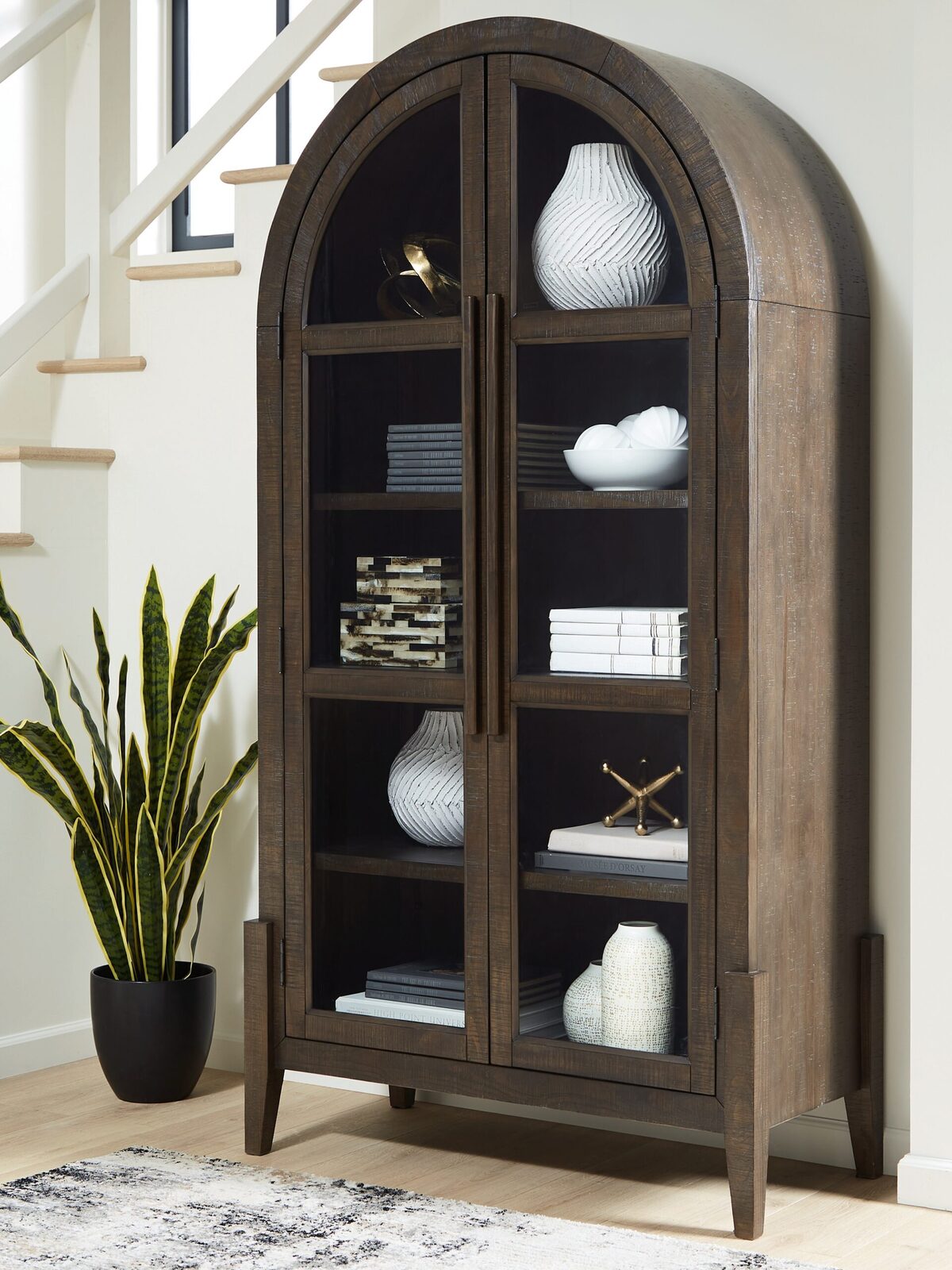 Benhall - Accent Cabinet - Dark Brown - Image 2