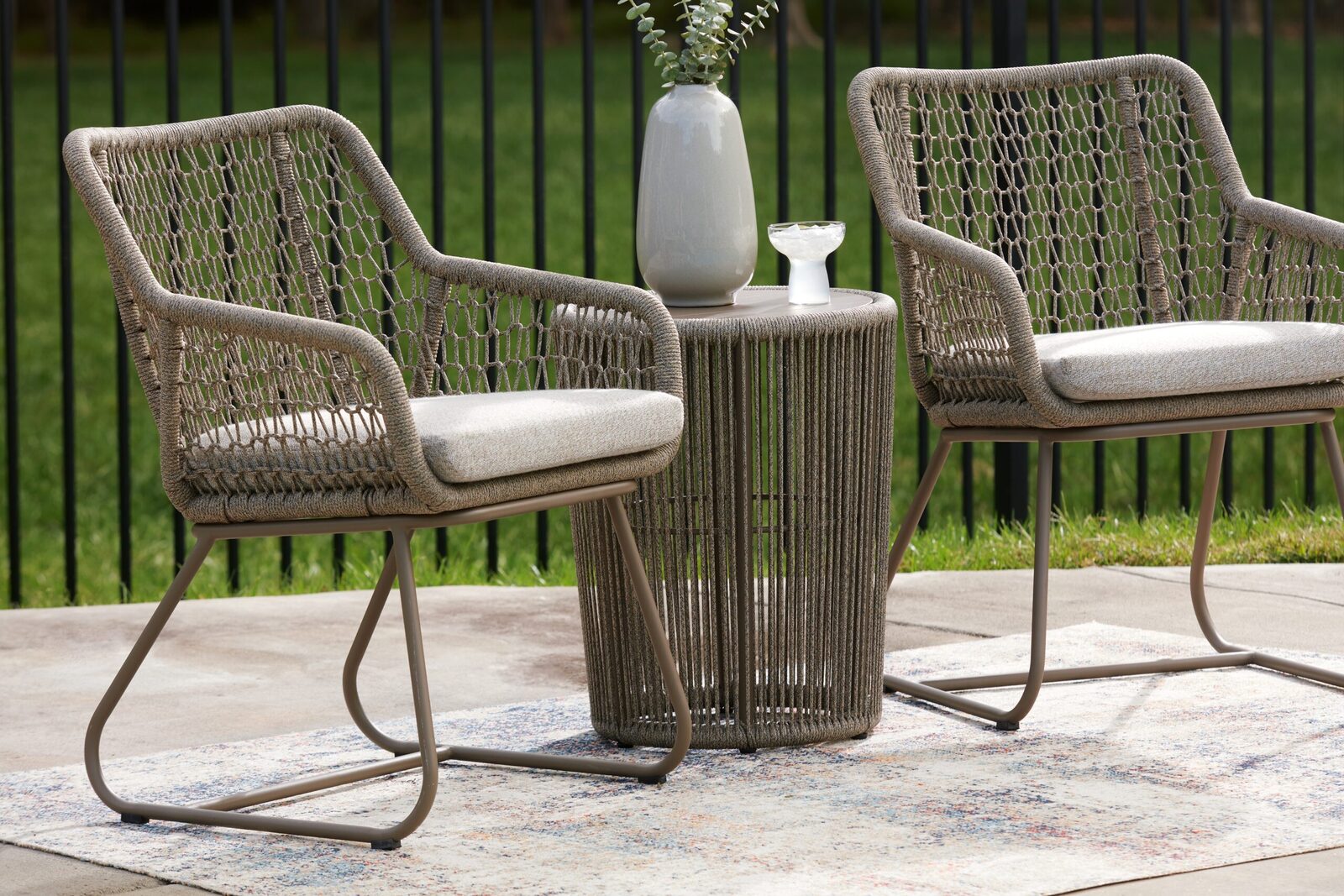 Majors Beach - Outdoor Table And 2 Chairs (Set of 3) - Beige - Image 10