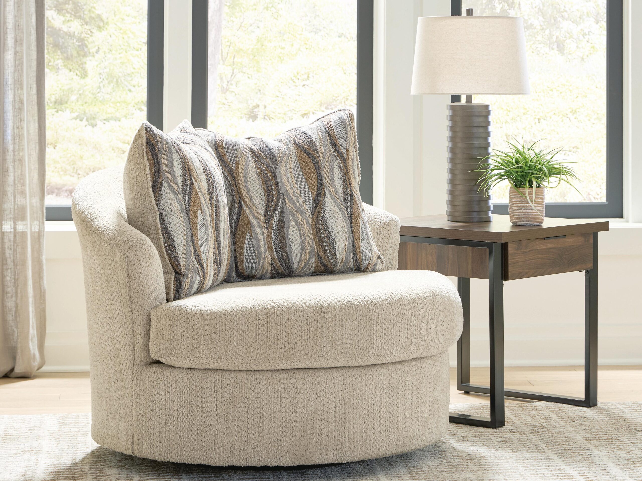 Lofwood - Swivel Accent Chair - Image 3