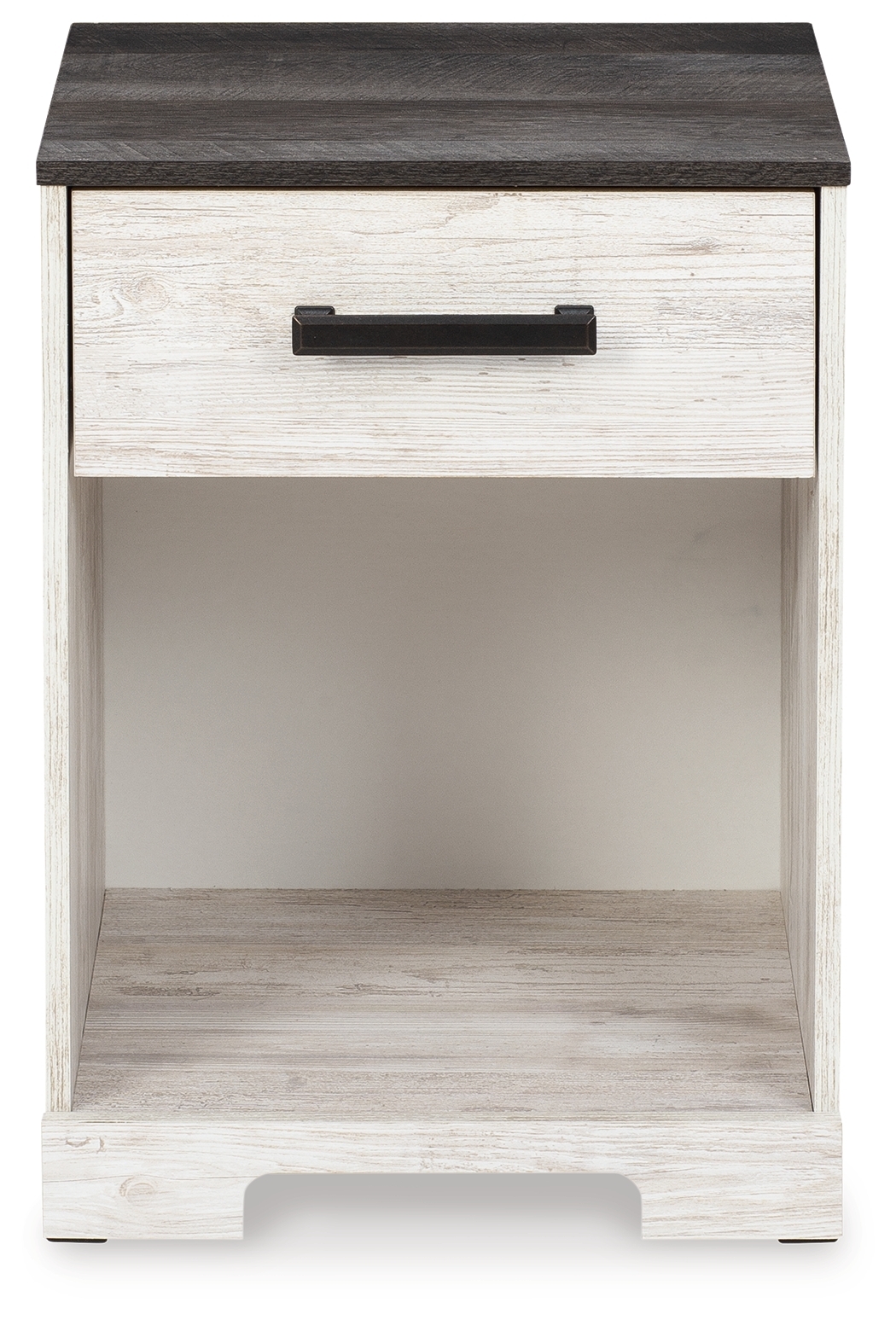 Shawburn - One Drawer Night Stand - Whitewash / Charcoal Gray - Image 5
