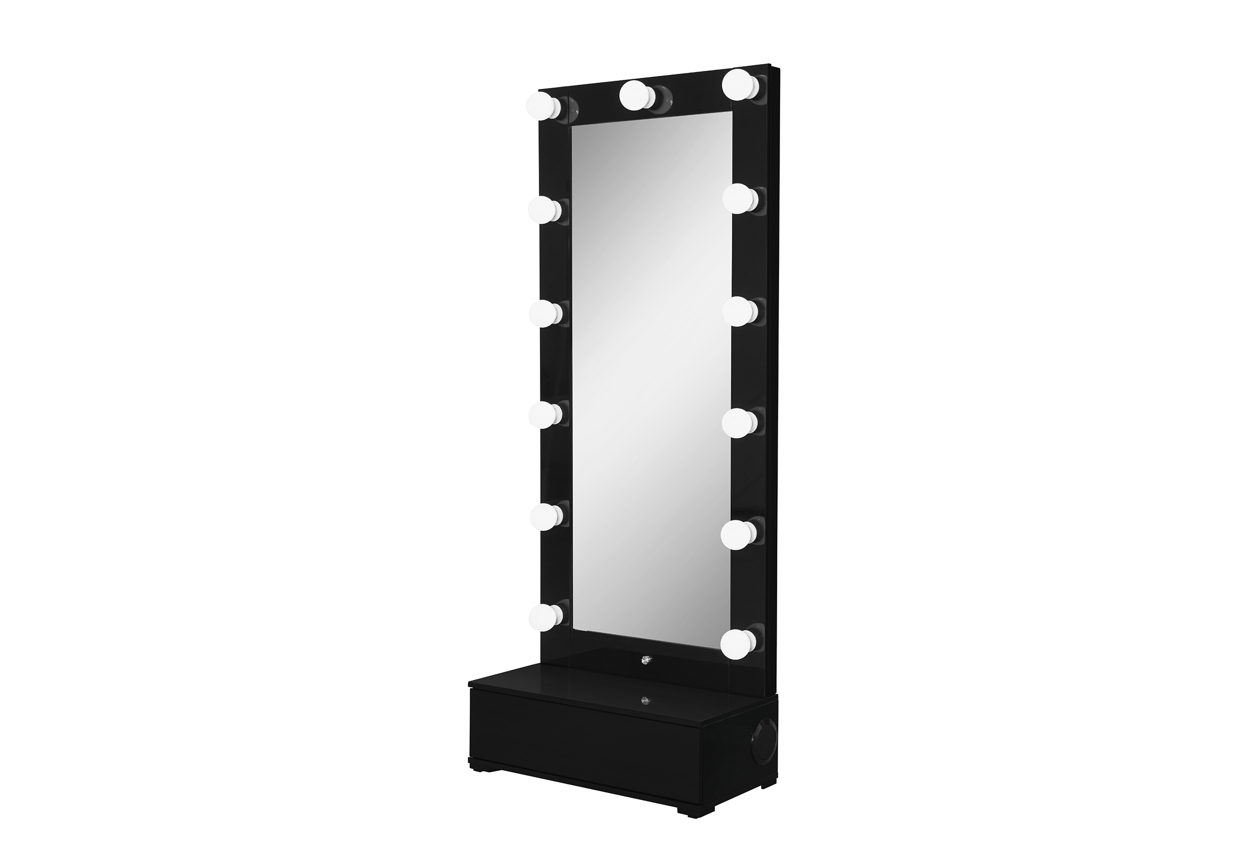 Ella - Narrow Tall Mirror With Drawer And Speakers - Image 8