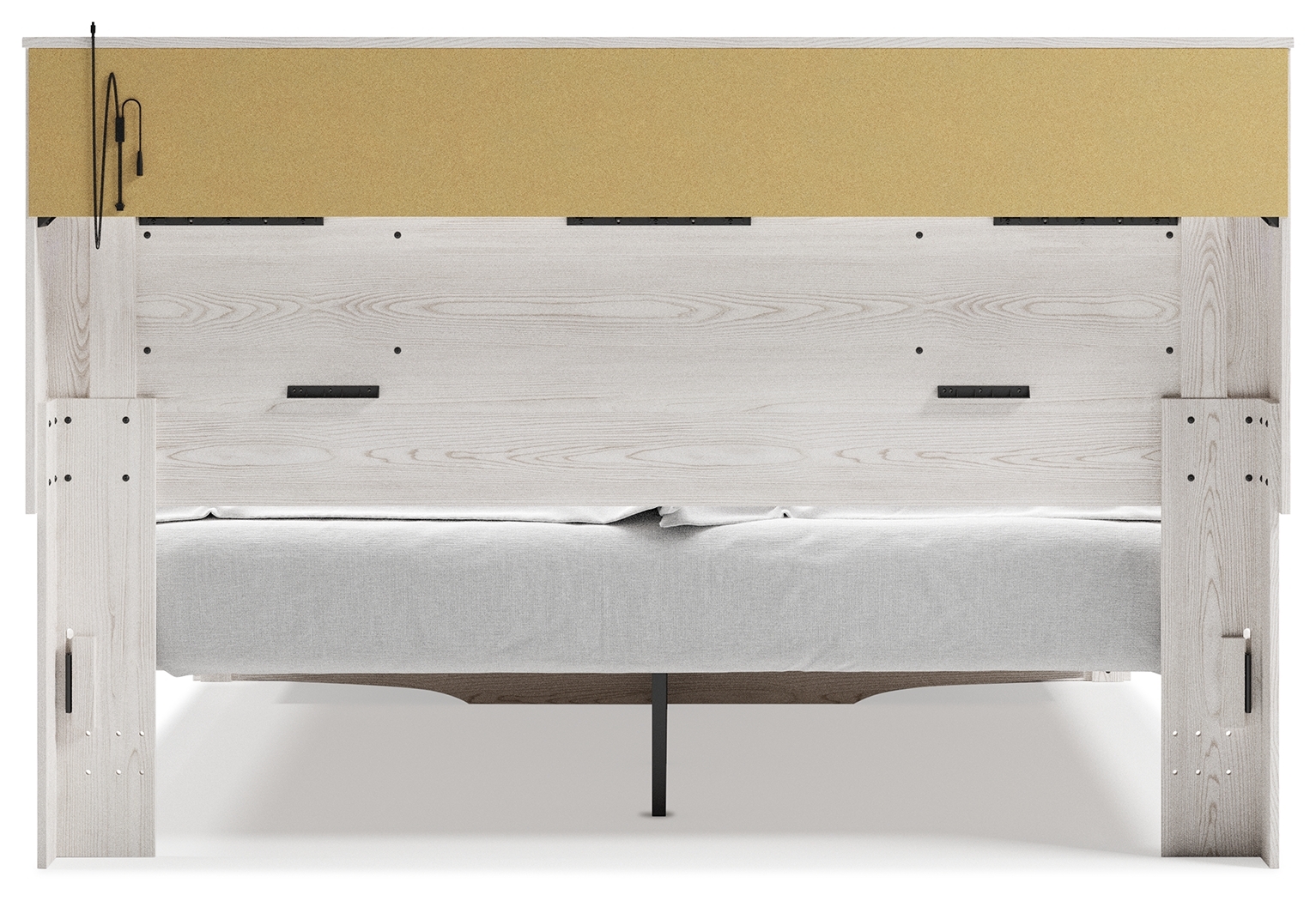 Altyra - King Upholstered Bookcase Bed With Storage - White - Image 6