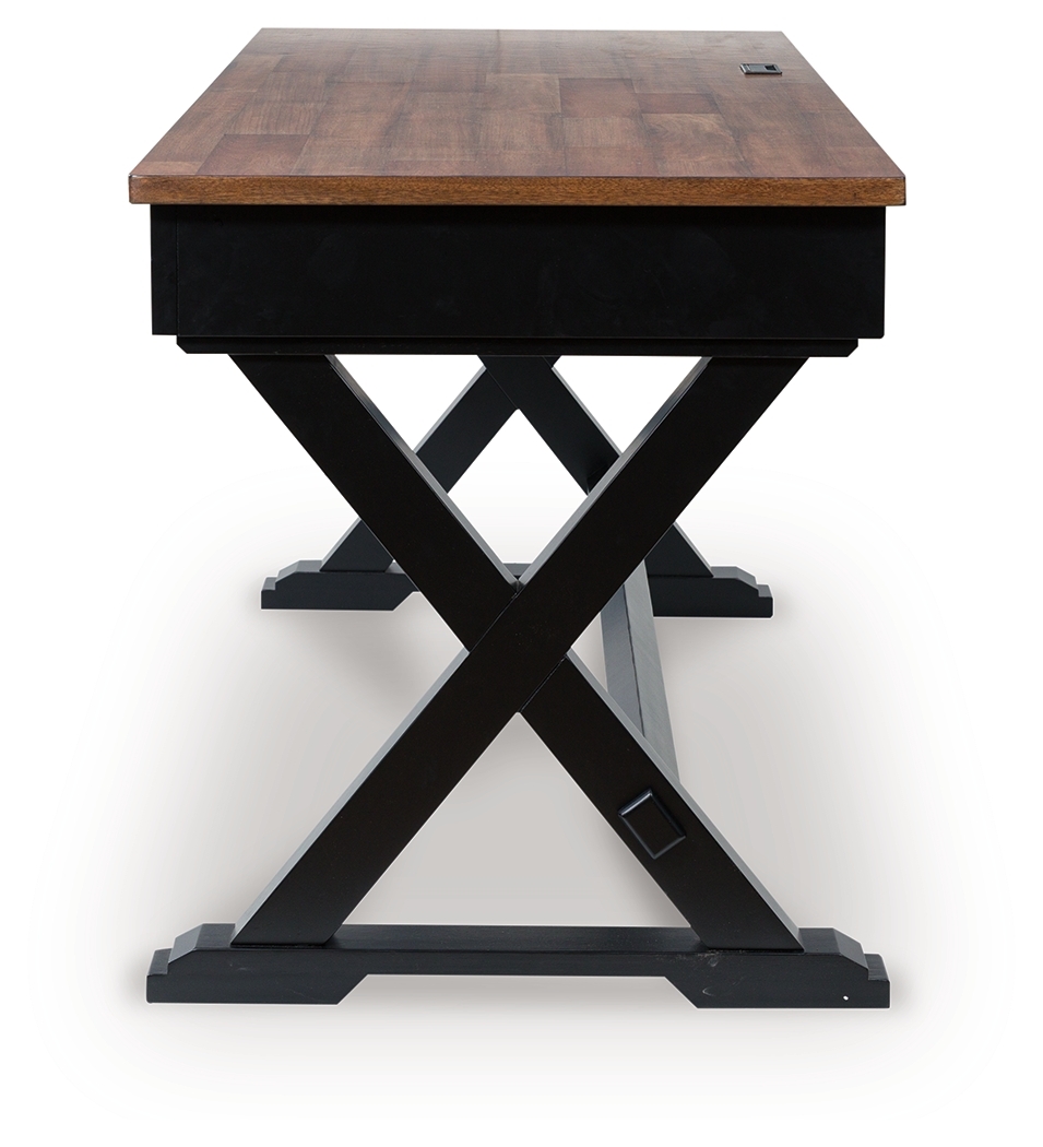 Wildenauer - Home Office Desk - Brown / Black - Image 4