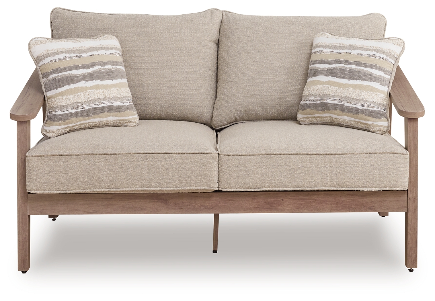 Harmony Headlands - Loveseat With Cushion - Natural / Gray - Image 3