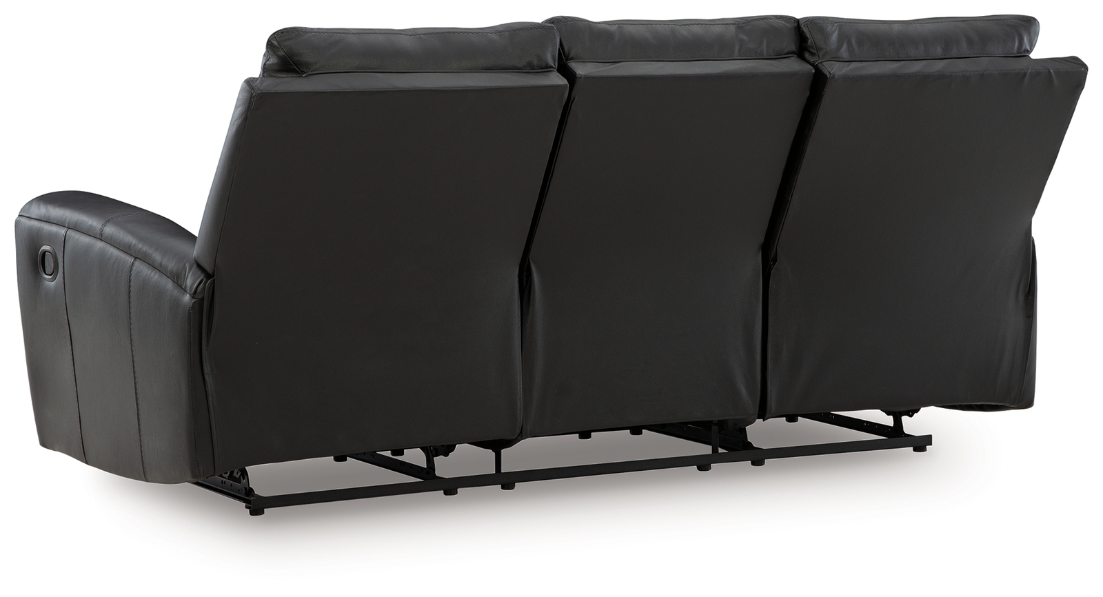 Glossmore - Reclining Sofa - Black - Image 5