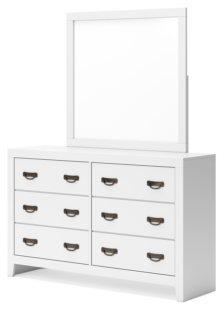 Binterglen - Dresser And Mirror - White - Image 3
