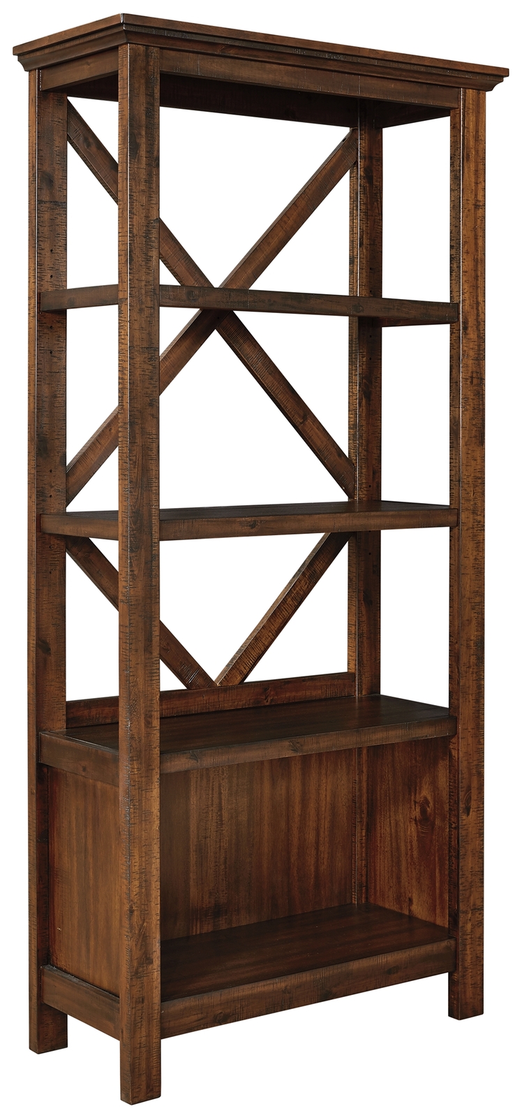 Baldridge - Large Bookcase - Rustic Brown - Image 2
