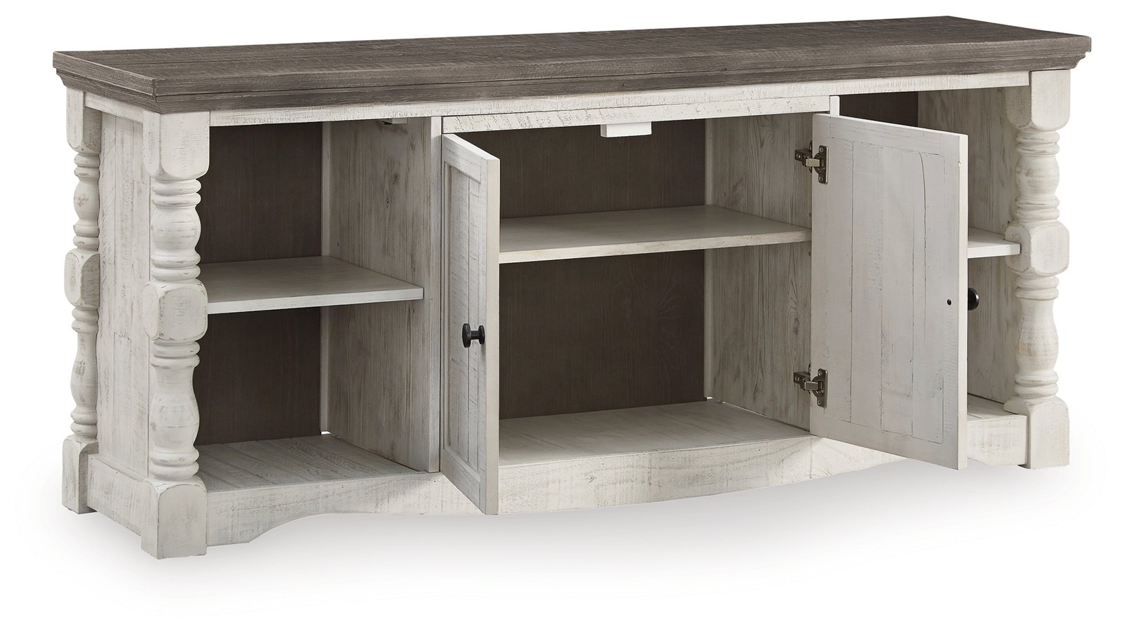 Havalance - 4 Pc. - Entertainment Center - 67" TV Stand - Brown / Beige - Image 8