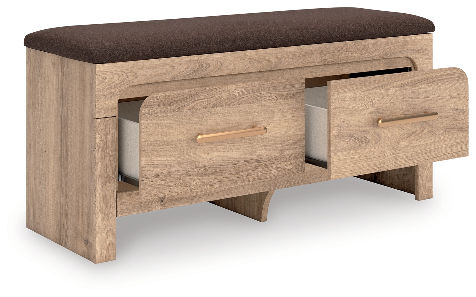Kinlanni - Bedroom Upholstered Storage Bench - Tan / Brown - Image 4