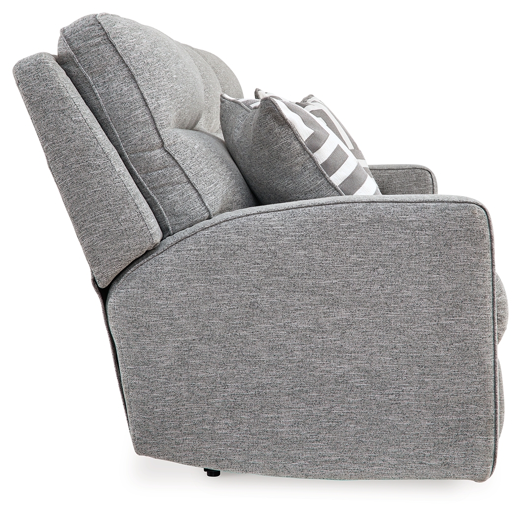 Biscoe - Power Reclining Sofa With Adj Headrest - Pewter - Image 5