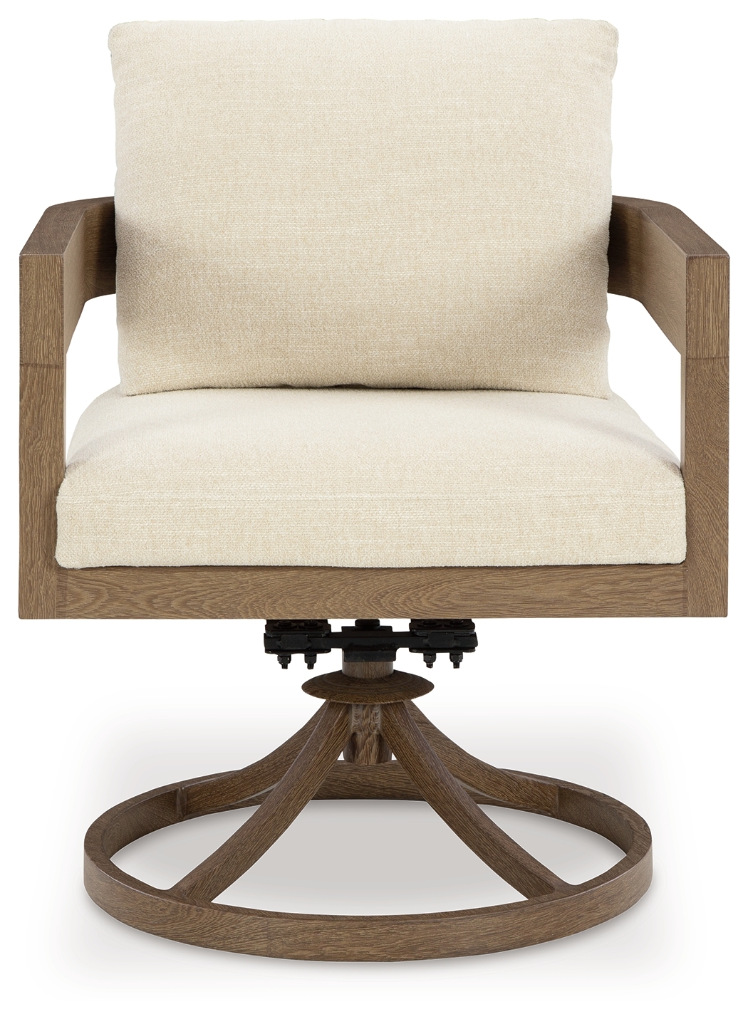 Serene Bay - Swivel Chair With Cushion (Set of 2) - Dark Brown / White - Image 4
