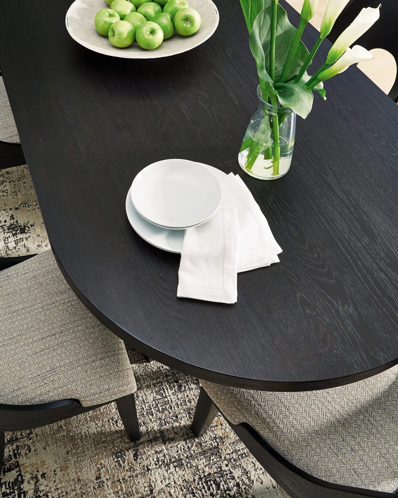 Rowanbeck - Oval Dining Room Table - Black - Image 6